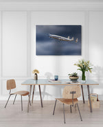 Gedetailleerde afbeelding van de Lockheed Super Constellation, exclusief van Breitex, formaat 150x100cm, perfect als pronkstuk in grote ruimtes.