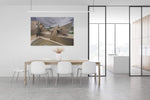 Guggenheim Museum in Bilbao, canvas van 180x120cm, groot formaat in modern interieur