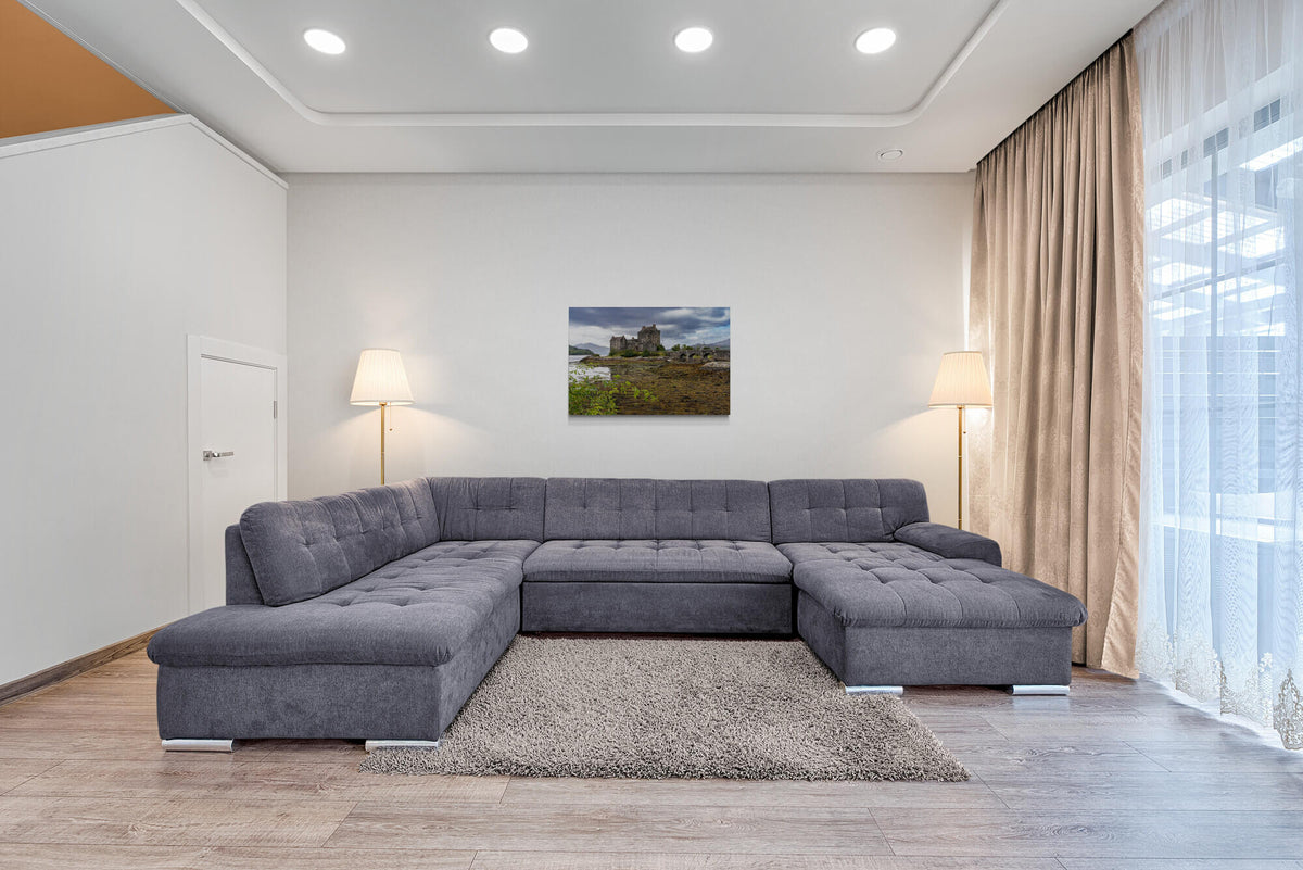 Kasteel Eilean Donan in Schotland, canvas van 90x60cm, passend in modern interieur