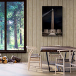 Phare de Gatteville in Normandië, canvas van 120x80cm, tentoongesteld in modern interieur