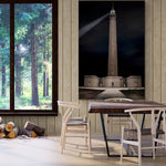 Phare de Gatteville in Normandië, canvas van 180x120cm, groot formaat in modern interieur