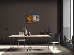 Canvas van het herfstlandschap in Park Tervuren in een stijlvol interieur, formaat 90x60cm.