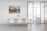 Guggenheim Museum in Bilbao, zijaanzicht, canvas van 150x100cm, passend in modern interieur